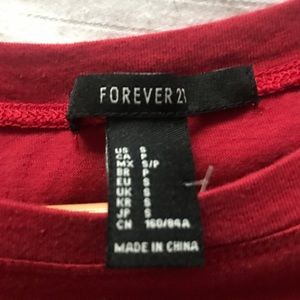 Red Loose T shirt Dress Small